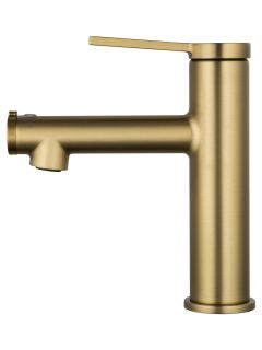 Смеситель для раковины Wonzon & Woghand WW-H1017-BG с функцией полоскания брашированное золото